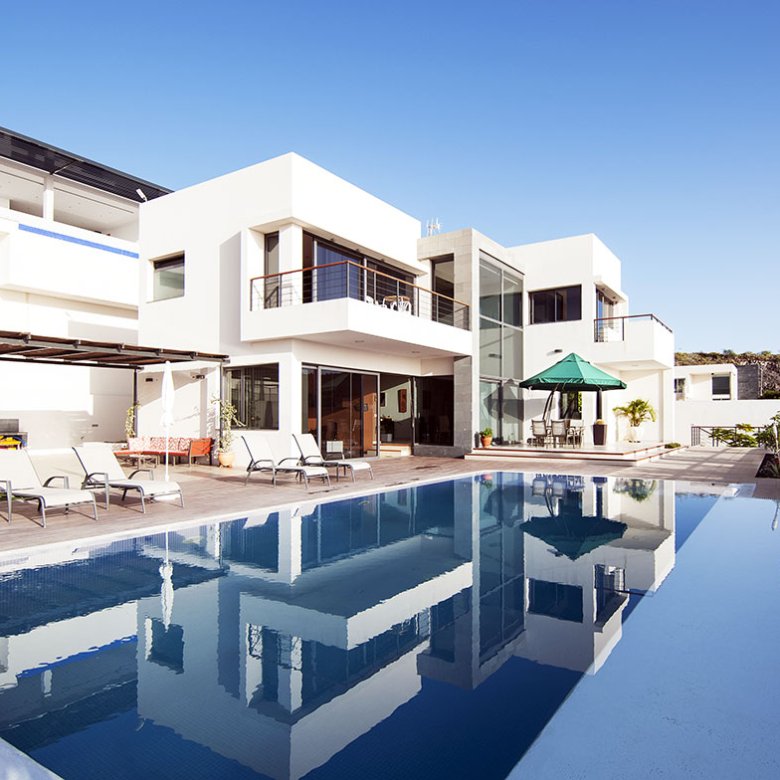 Villa with ocean and bay view