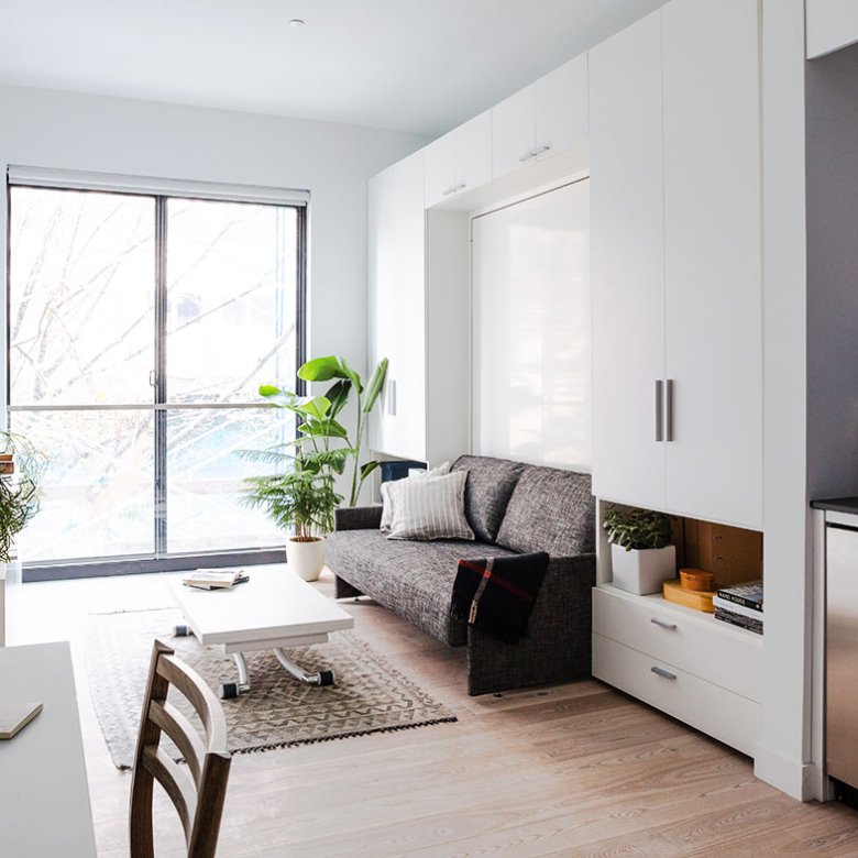 Luxury apartment bay view