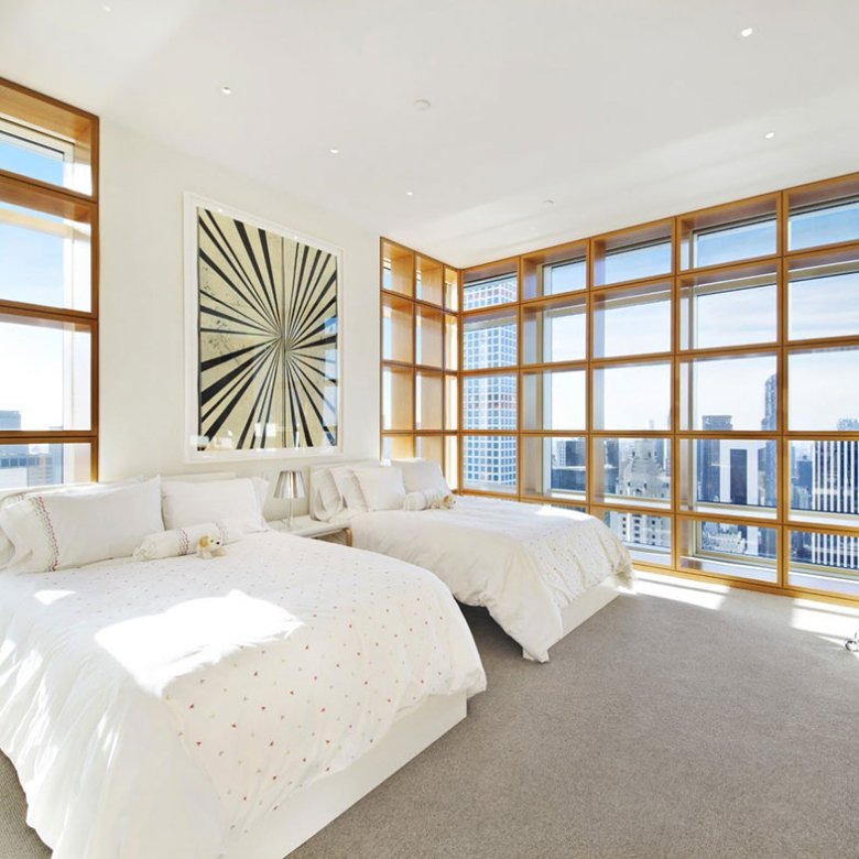 Luxury apartment bay view